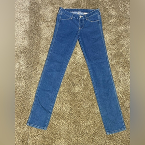 H&M Skinny‎ Low Waist Denim Jeans Size 26/32 Blue